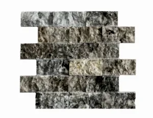 Gümüş Traverten Fileli Patlatma Taş 5x10 cm